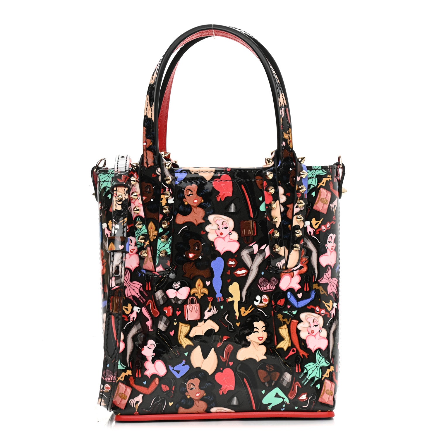 Christian Louboutin Patent Dita Mini North South Cabata Tote Multicolor 1 of 11
