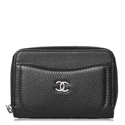 Chanel Grained Calfskin Neo Executive Zip Coin Purse Black 1 of 10