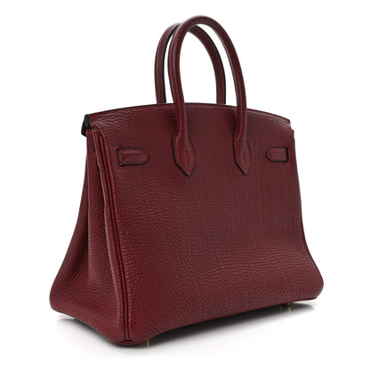 Hermes Togo Birkin 25 Rouge H 3 of 8