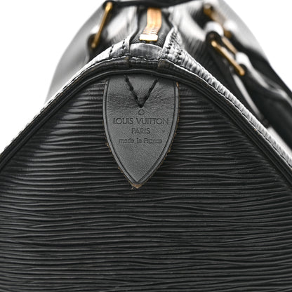 Louis Vuitton Epi Speedy 25 Black 6 of 20