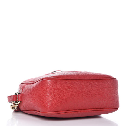 Gucci Pebbled Calfskin Small Soho Disco Bag Tabasco Red 4 of 8