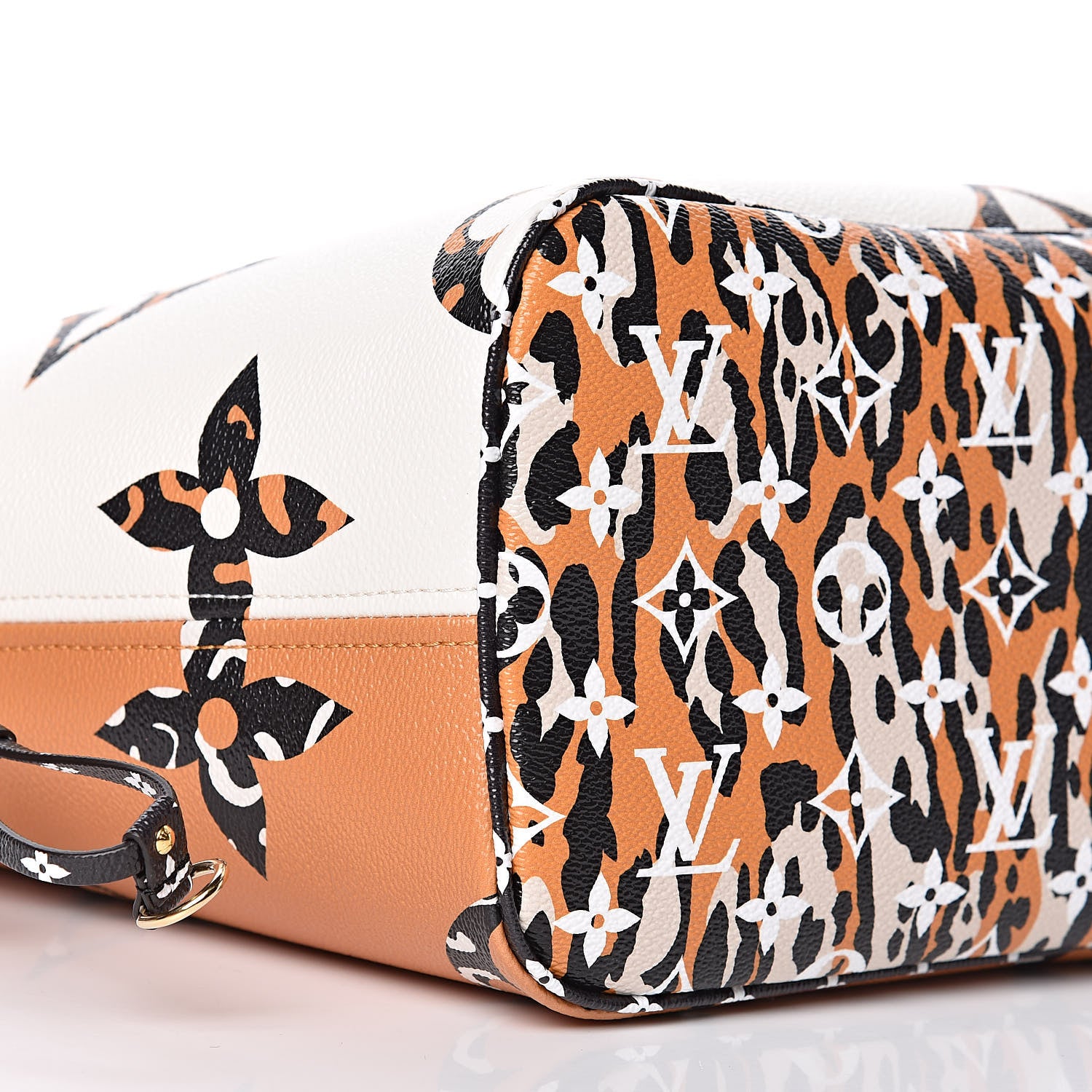 Louis Vuitton Monogram Giant Jungle Neverfull MM Ivory 9 of 10