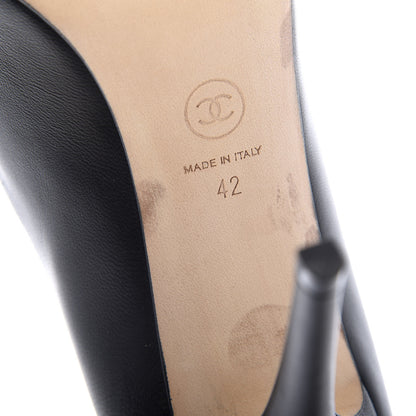 Chanel Lambskin CC Pumps 42 Black 9 of 11