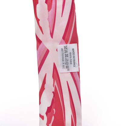 Hermes Silk Brides De Gala Shadow Twilly Rose White Fuchsia 3 of 4