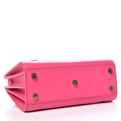 Saint Laurent Calfskin Nano Sac De Jour Lipstick Fuchsia 4 of 22