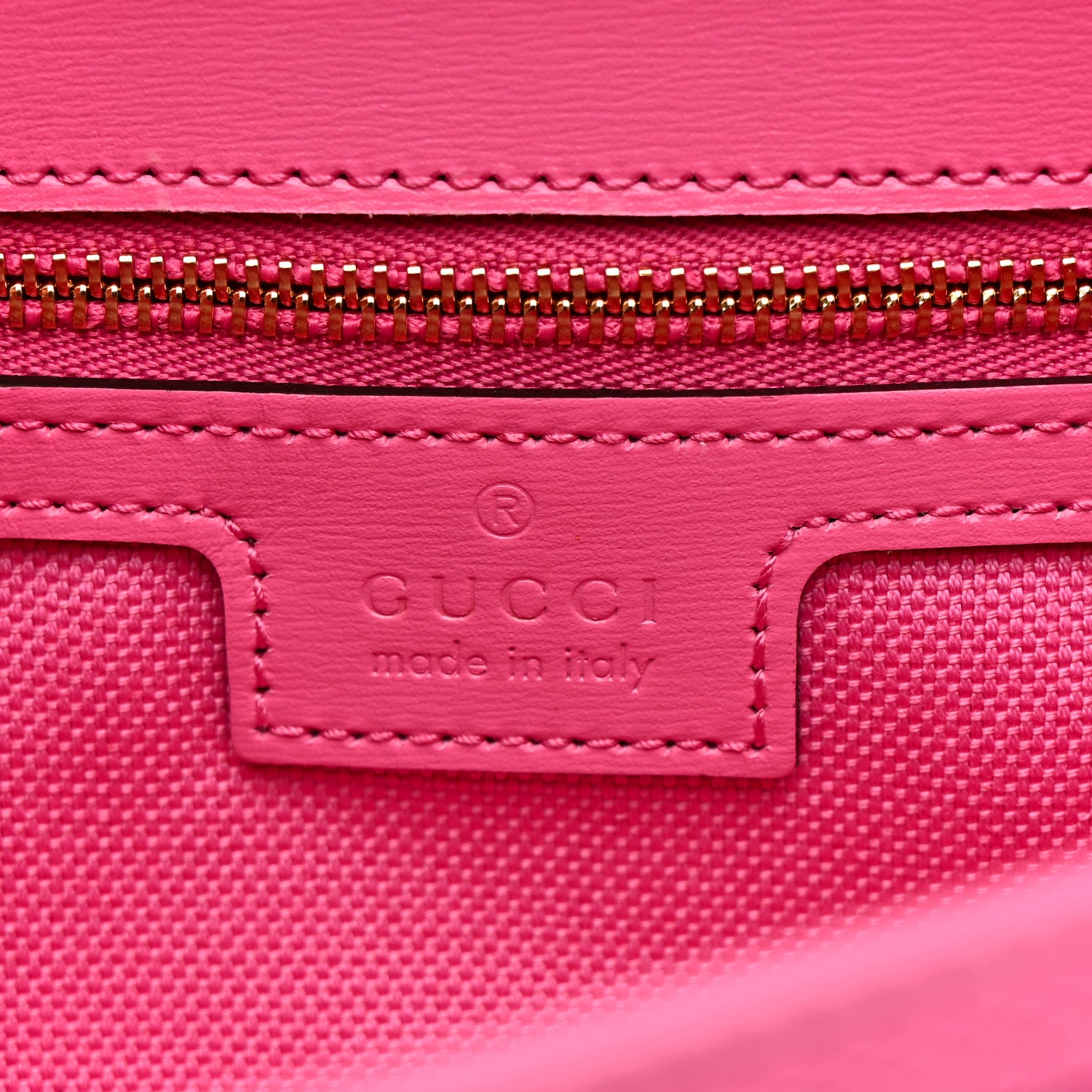Gucci GG Monogram Textured Dollar Calfskin Small Luce Shoulder Bag Pink 10 of 19