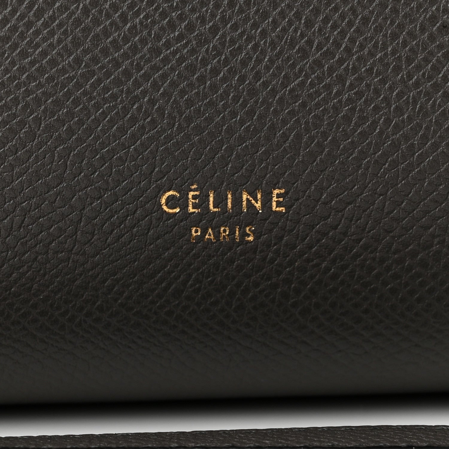 Celine Grained Calfskin Mini Belt Bag Grey 6 of 10