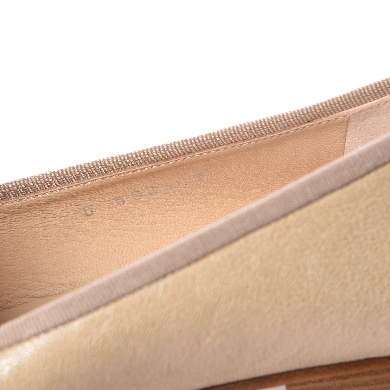 Chanel Grained Calfskin Cap Toe Ballerina Flats 38.5 Beige 8 of 9