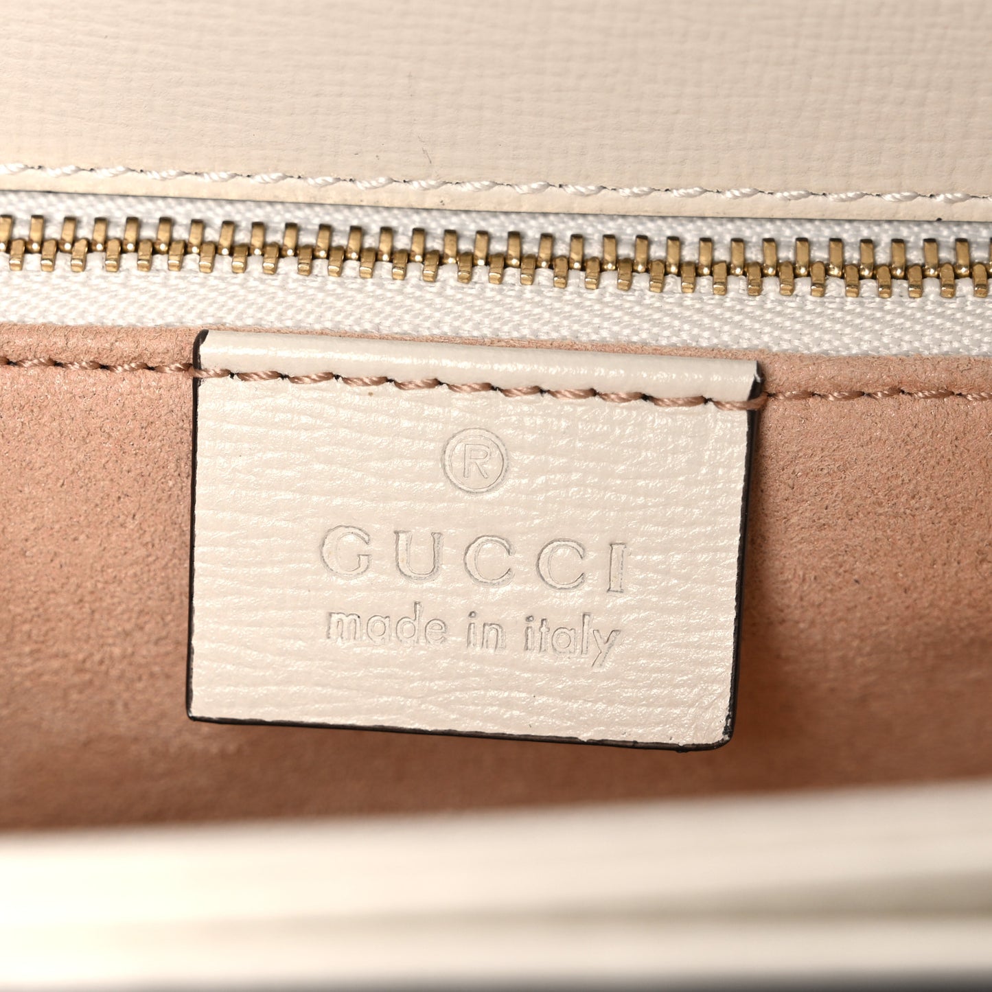 GG Supreme Monogram Horsebit 1955 Shoulder Bag Beige Mystic White