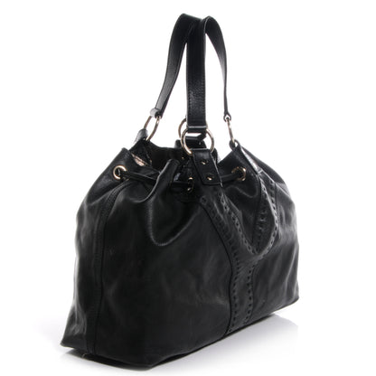 Saint Laurent Leather Reversible Double Sac Y Tote Black Bronze 3 of 10