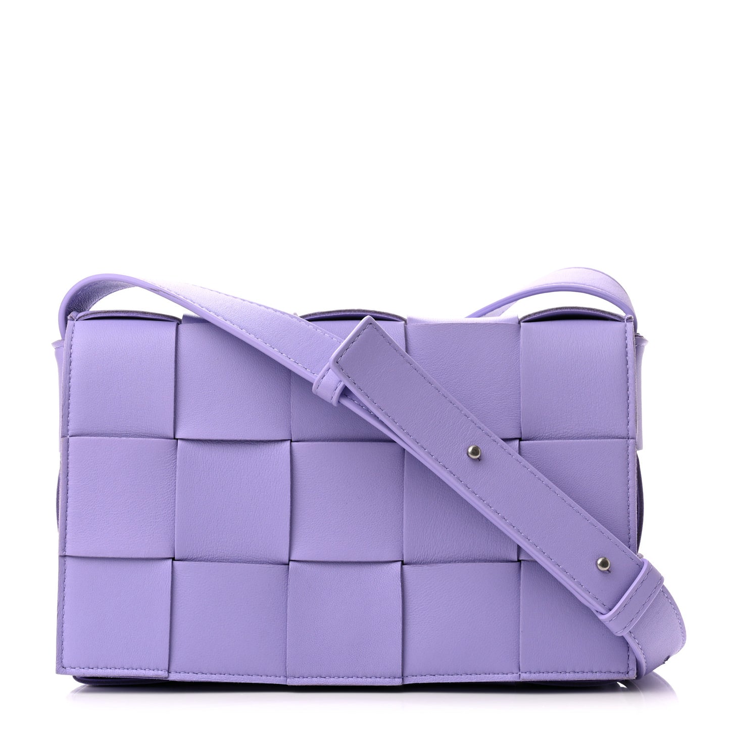 Lambskin Intreccio Cassette Crossbody Bag Wisteria
