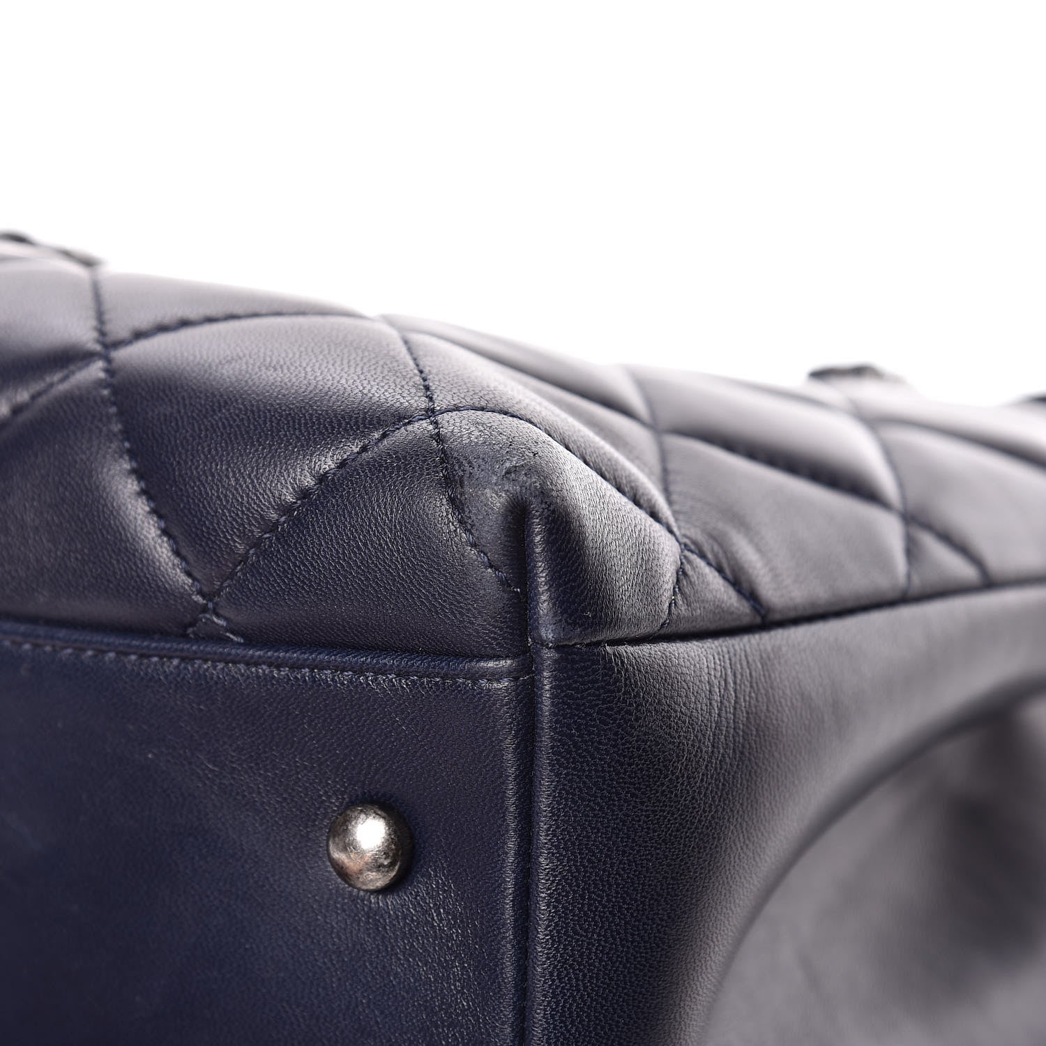 Chanel Lambskin Quilted Trendy CC Tote Navy 9 of 19