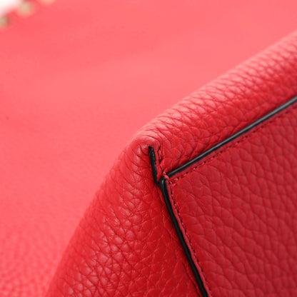 Valentino Garavani Grained Calfskin Small Rockstud Shoulder Tote Rouge Pur 7 of 14