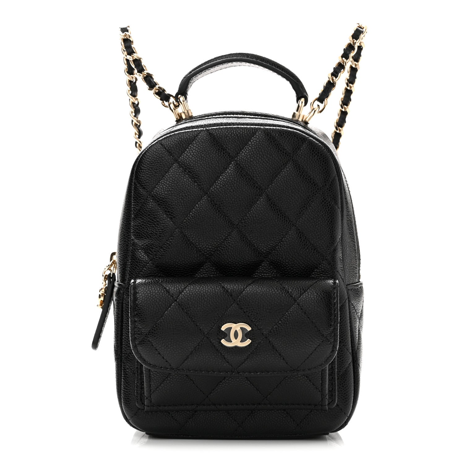 Chanel Caviar Quilted CC Mini Classic Backpack Black 1 of 10
