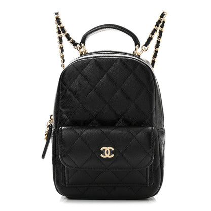 Chanel Caviar Quilted CC Mini Classic Backpack Black 1 of 10