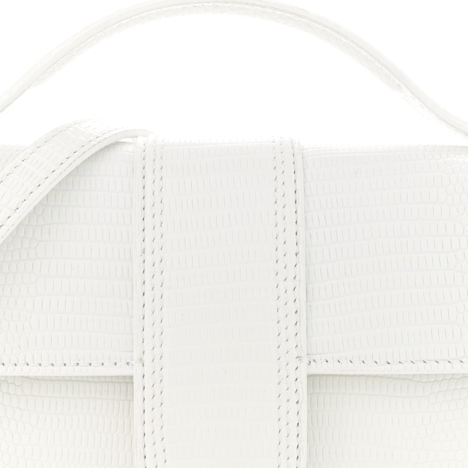 Jacquemus Calfskin Lizard Embossed Le Grand Bambino White 7 of 11