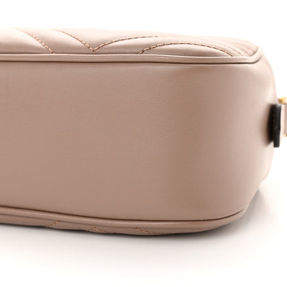 Gucci Calfskin Matelasse Small GG Marmont Chain Shoulder Bag Porcelain Rose 9 of 9