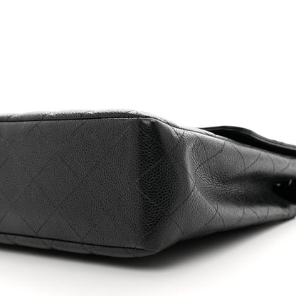 Chanel Caviar Jumbo Single Flap Black 10 of 11
