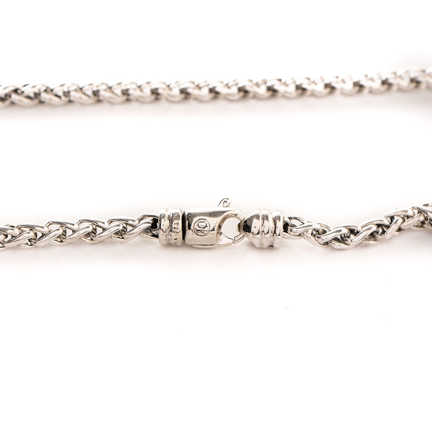 David Yurman Sterling Silver 4mm Wheat Chain Necklace 5 of 5