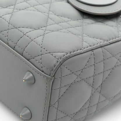 Christian Dior Ultra Matte Calfskin Cannage Small My ABCDior Lady Dior Gray 11 of 17