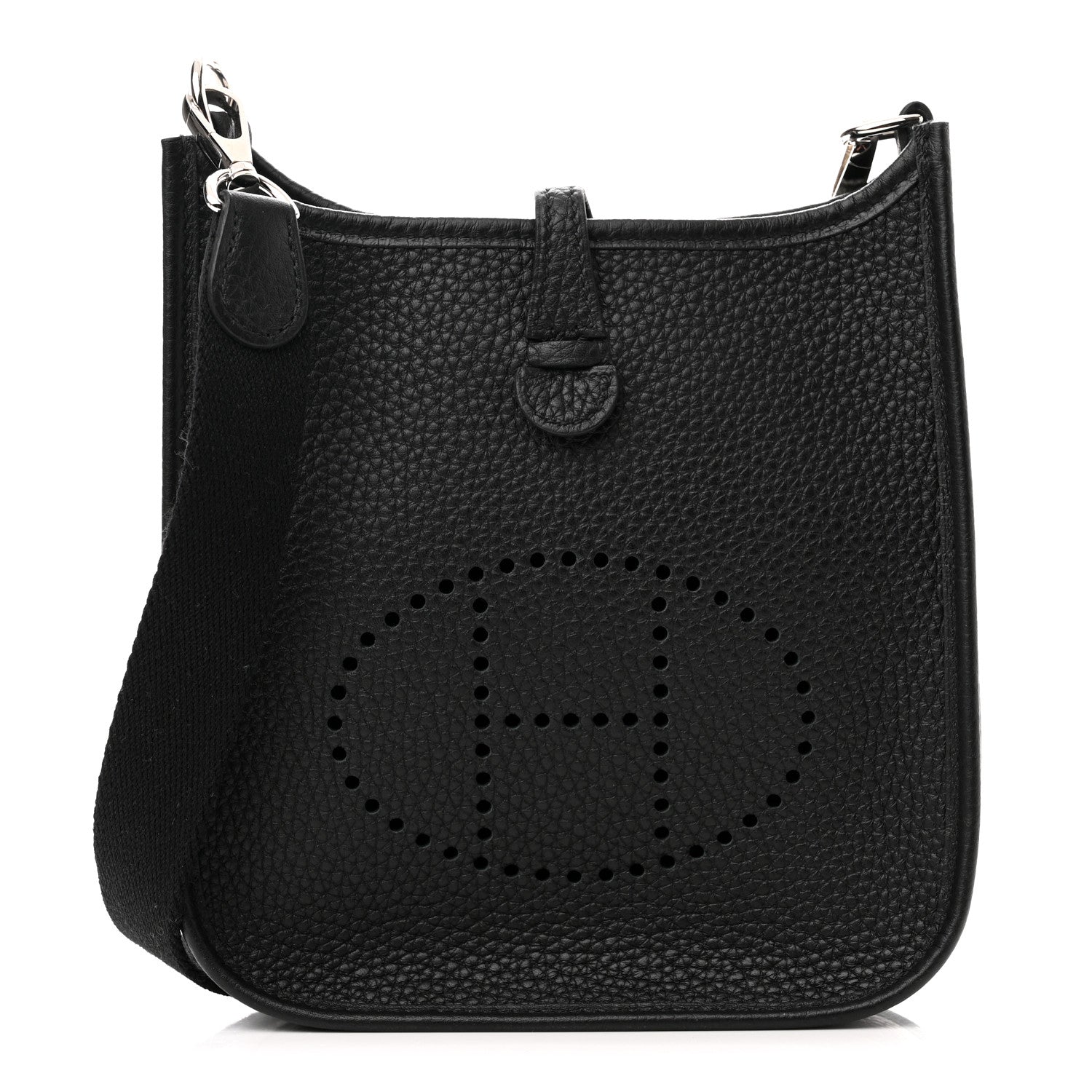 Hermes Taurillon Clemence Evelyne TPM Black 1 of 11