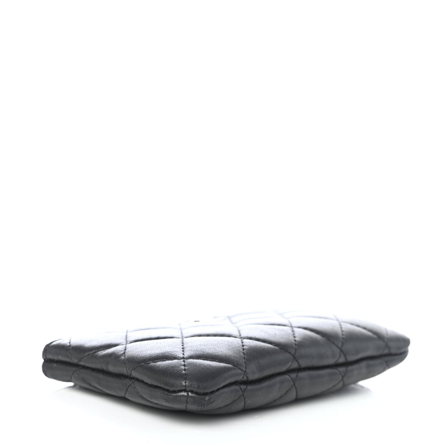 Chanel Lambskin Quilted Small Cosmetic Case Black 3 of 4