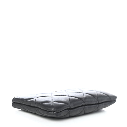 Chanel Lambskin Quilted Small Cosmetic Case Black 3 of 4