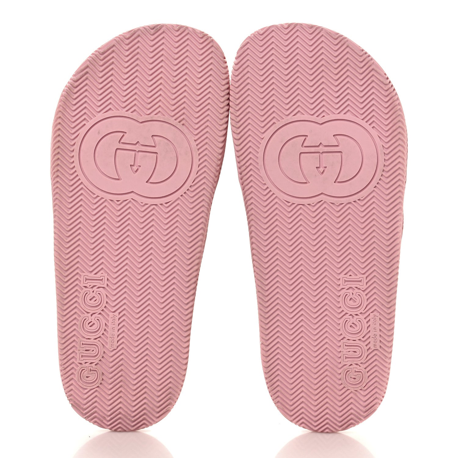 Gucci Rubber Web Womens Criss Cross Slide Sandals 38 Beige Orange 6 of 10