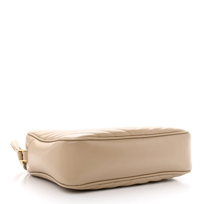 Saint Laurent Calfskin Matelasse Monogram Lou Camera Bag Nude Powder 4 of 18