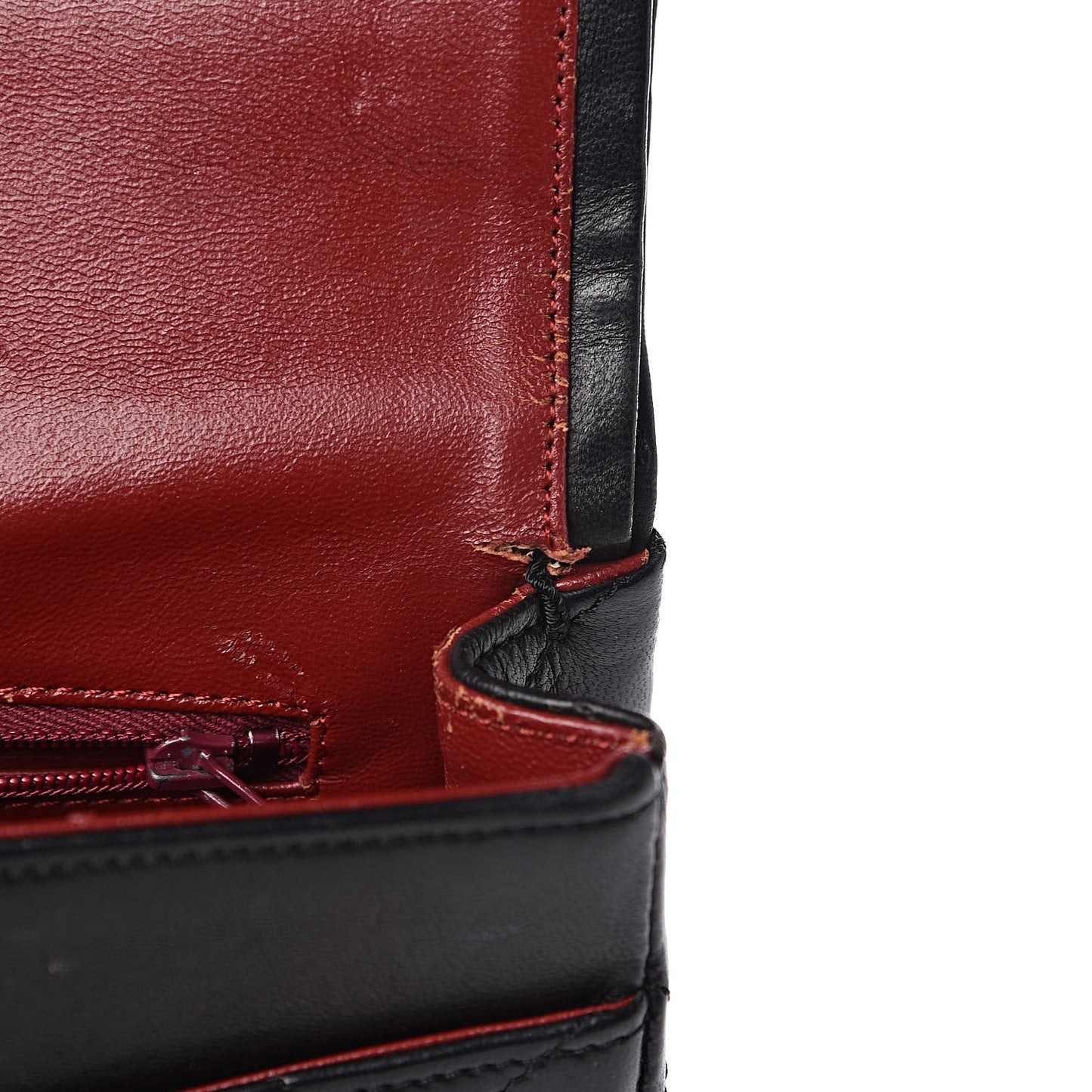 Lambskin Quilted Medium Double Flap Bag Black