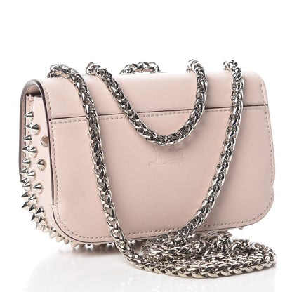 Christian Louboutin Calfskin Spikes Mini Sweety Charity NV Crossbody Bag Ballerina 4 of 10