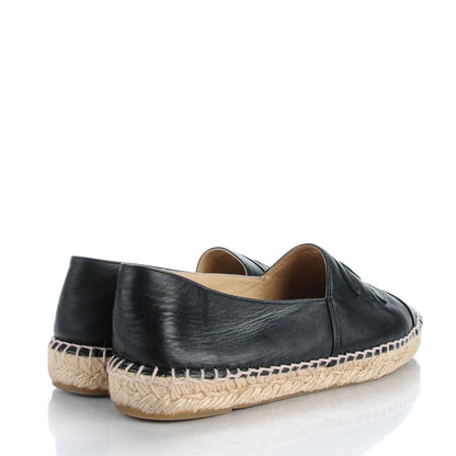 Chanel Lambskin CC Espadrilles 41 Black 5 of 12