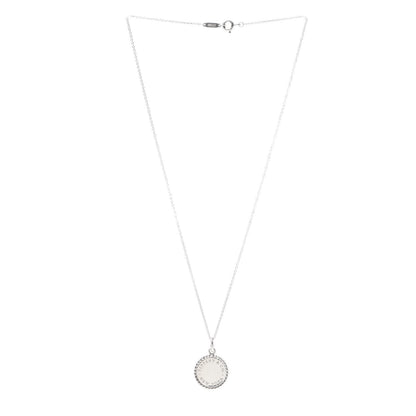 Tiffany Sterling Silver Twist Round Charm Necklace 3 of 6