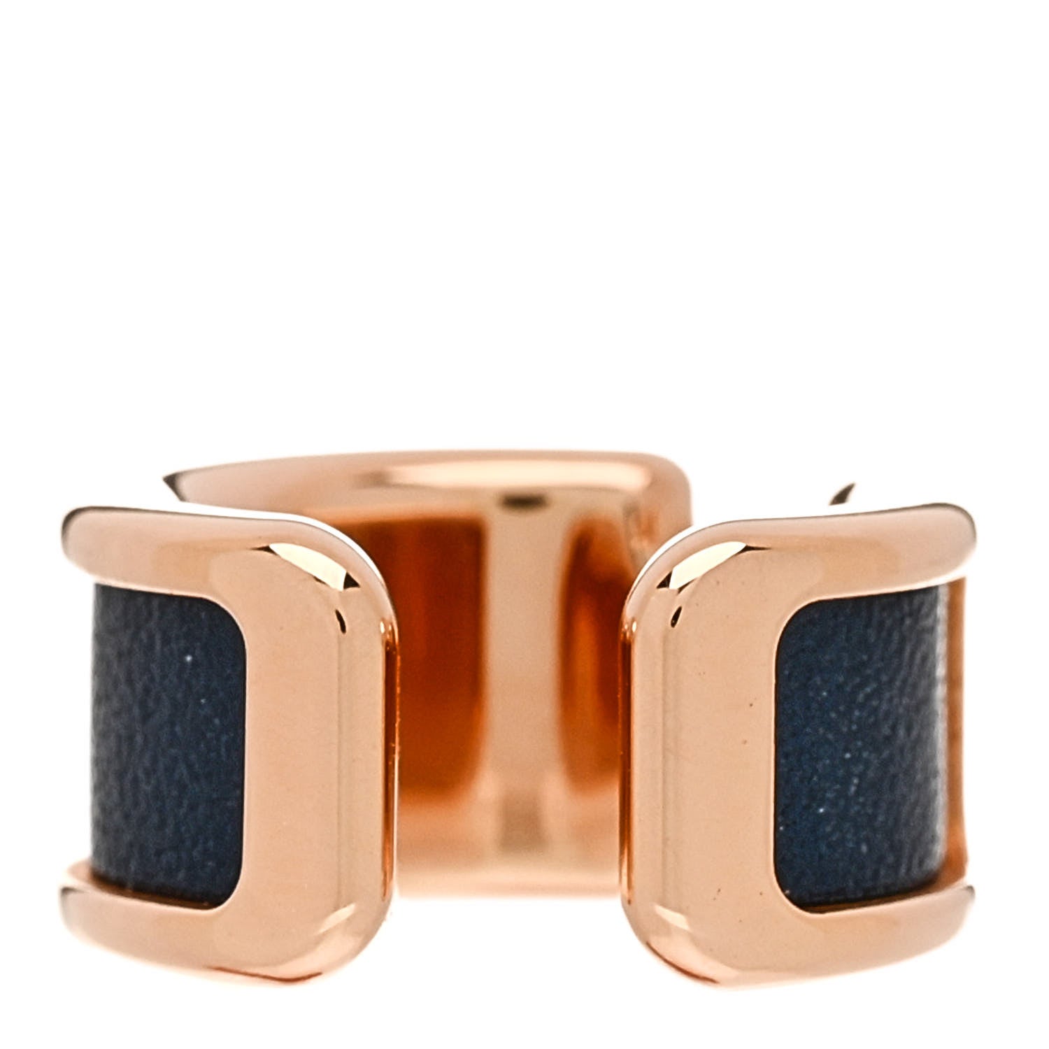 Hermes Box Olympe Ear Cuff PM Bleu De Prusse 3 of 5