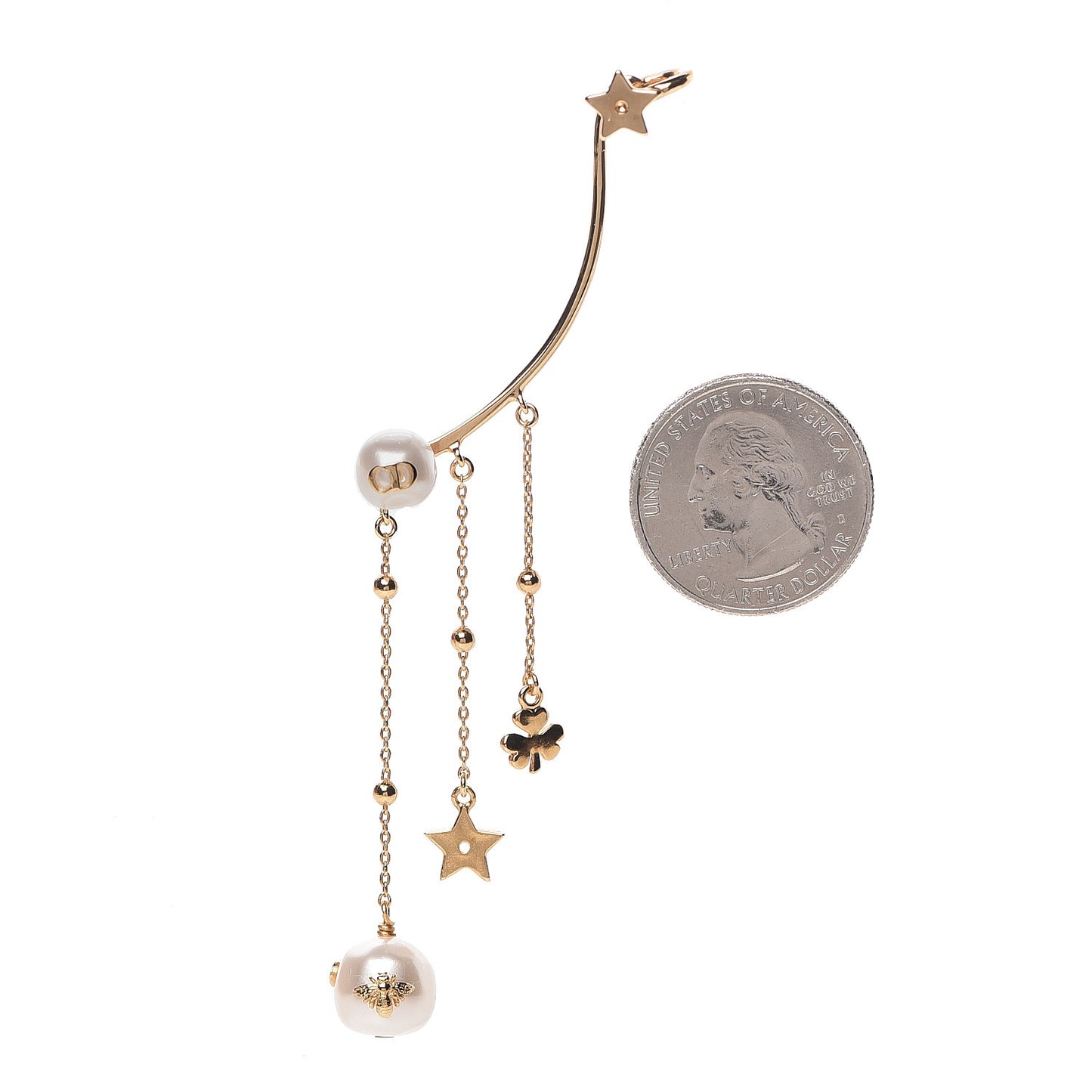 Pearl Shiny-D Earring Gold