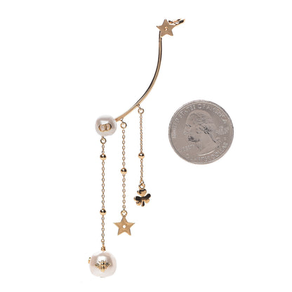 Christian Dior Pearl Shiny-D Earring Gold 2 of 4