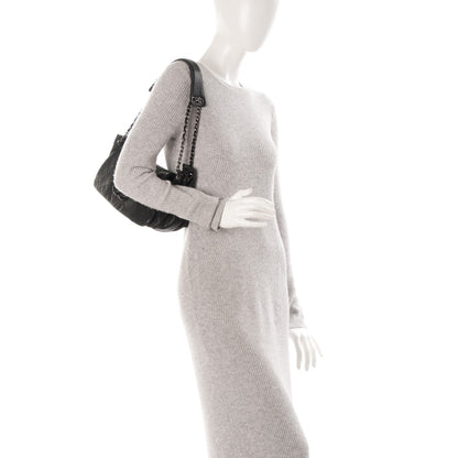 Chanel Calfskin Diamond Stitch Accordion Flap Black 2 of 7