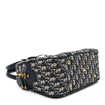 Christian Dior Oblique Large D-Vibe Bowling Bag Navy 4 of 10