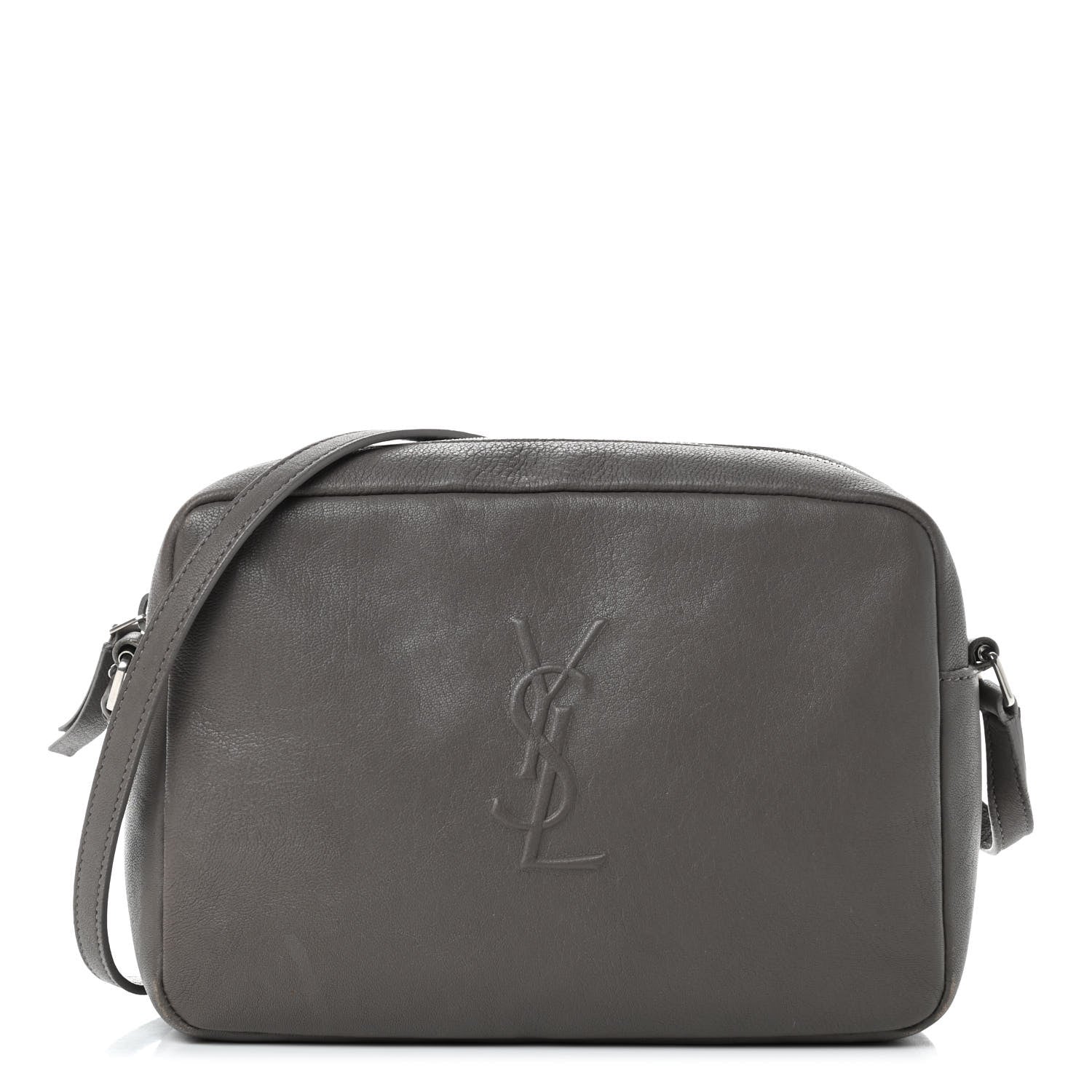 Saint Laurent Lambskin Monogram Small Lou Camera Bag Asphalt 1 of 17