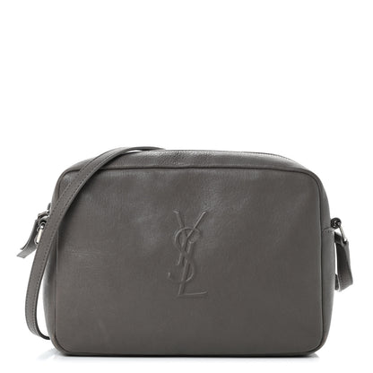 Saint Laurent Lambskin Monogram Small Lou Camera Bag Asphalt 1 of 17