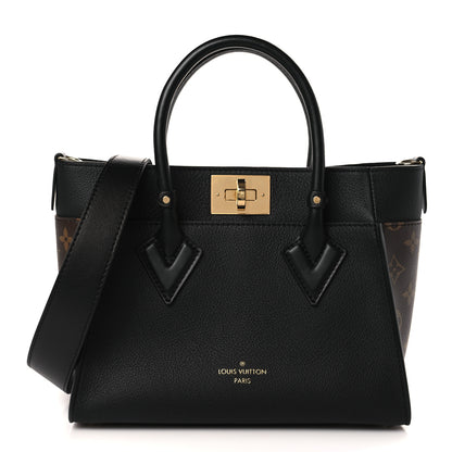 Louis Vuitton Calfskin Monogram On My Side PM Black 1 of 9