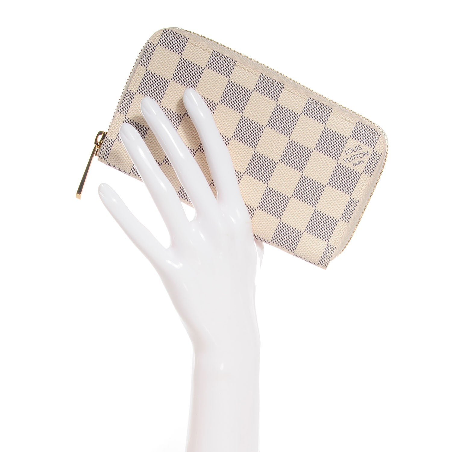 Louis Vuitton Damier Azur Compact Zippy Wallet 2 of 8