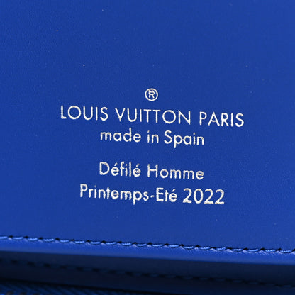 Louis Vuitton Taurillon Illusion Zippy Vertical Wallet Bleu Rose 8 of 11