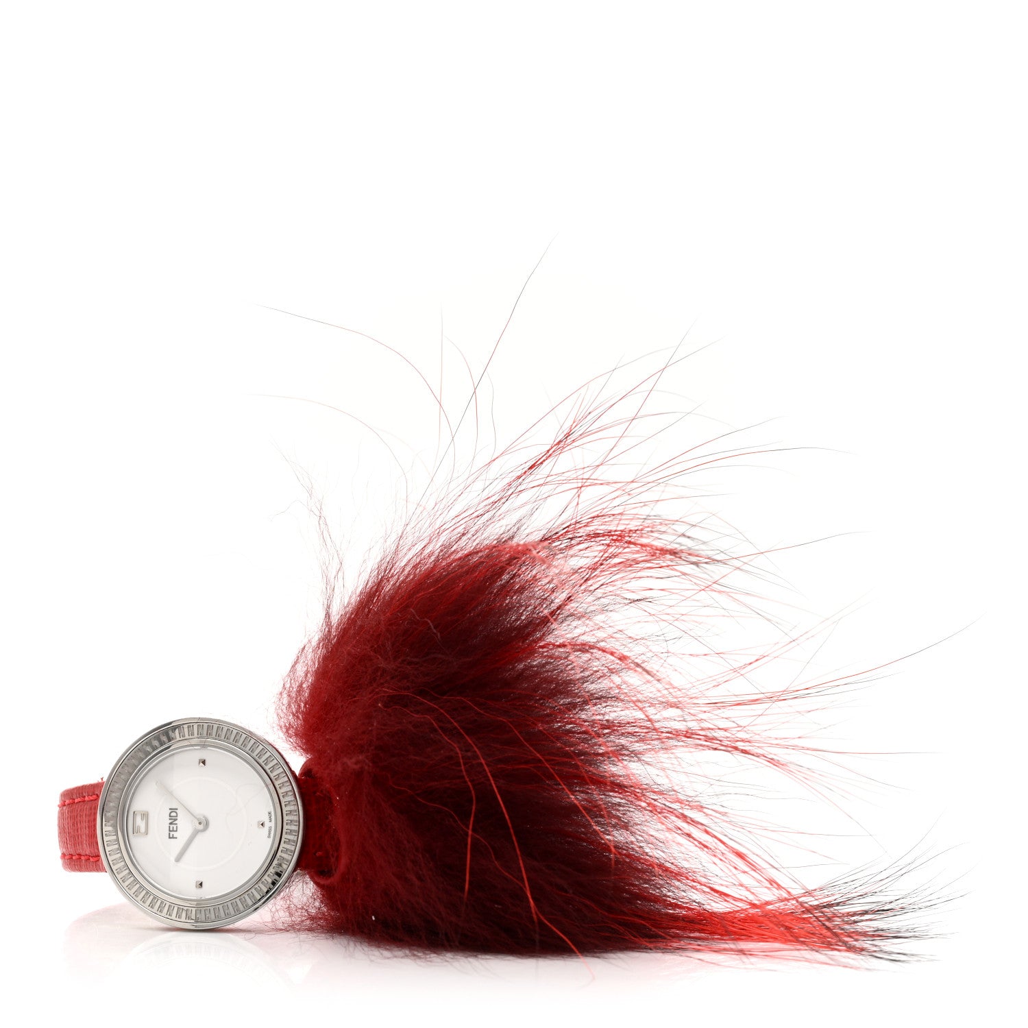Fendi Stainless Steel Calfskin 28mm My Way Quartz Watch Red 2 of 5