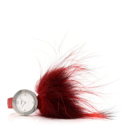 Fendi Stainless Steel Calfskin 28mm My Way Quartz Watch Red 2 of 5