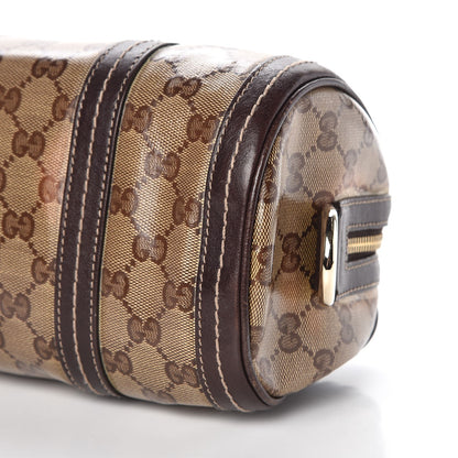 Gucci Crystal Monogram Duchessa Small Boston Bag Brown 9 of 9