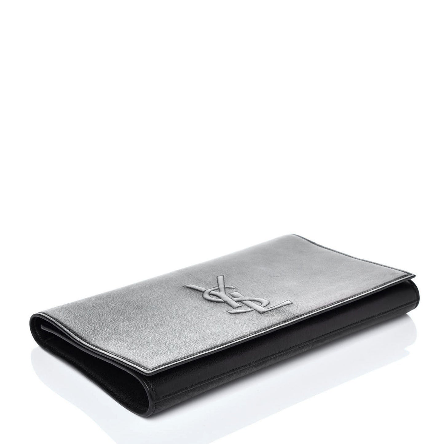 Goatskin Large Belle De Jour Clutch Black