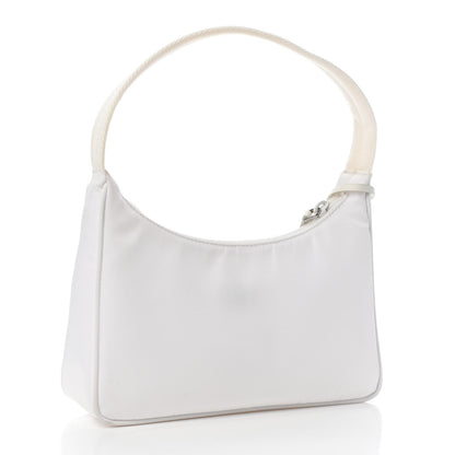 Prada Tessuto Nylon Mini Re-Edition 2000 Bag White 2 of 8