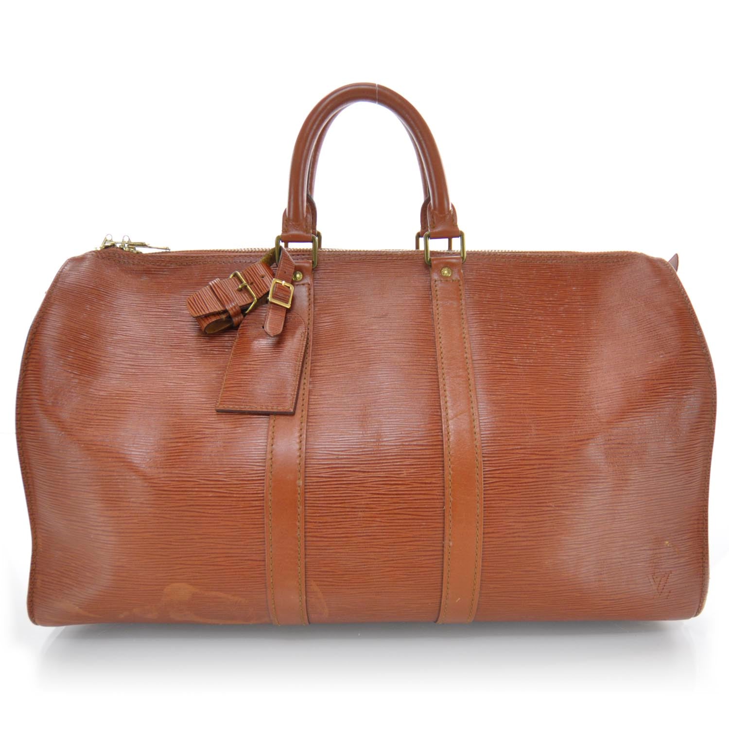 Louis Vuitton Epi Keepall 45 Travel Bag Fawn 1 of 11