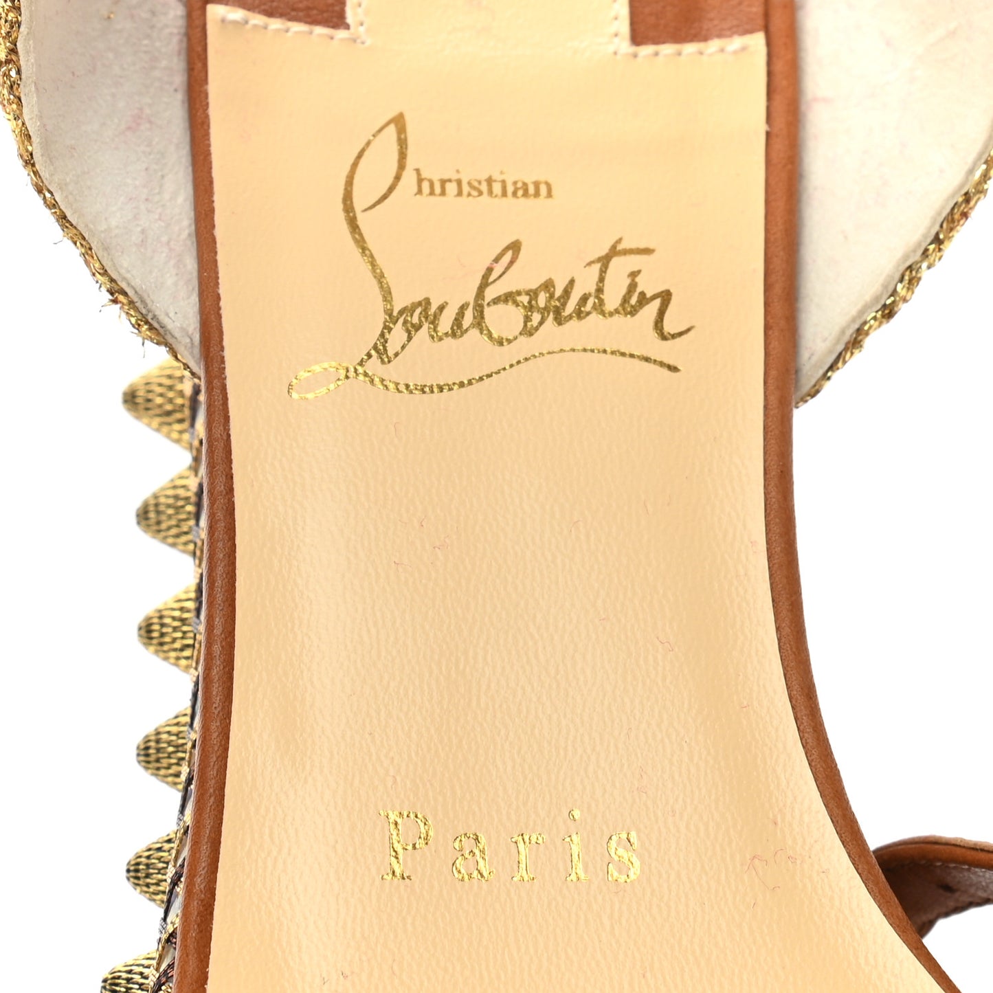 Calfskin Cordorella 60 Platform Sandals 36 Version Cuoio